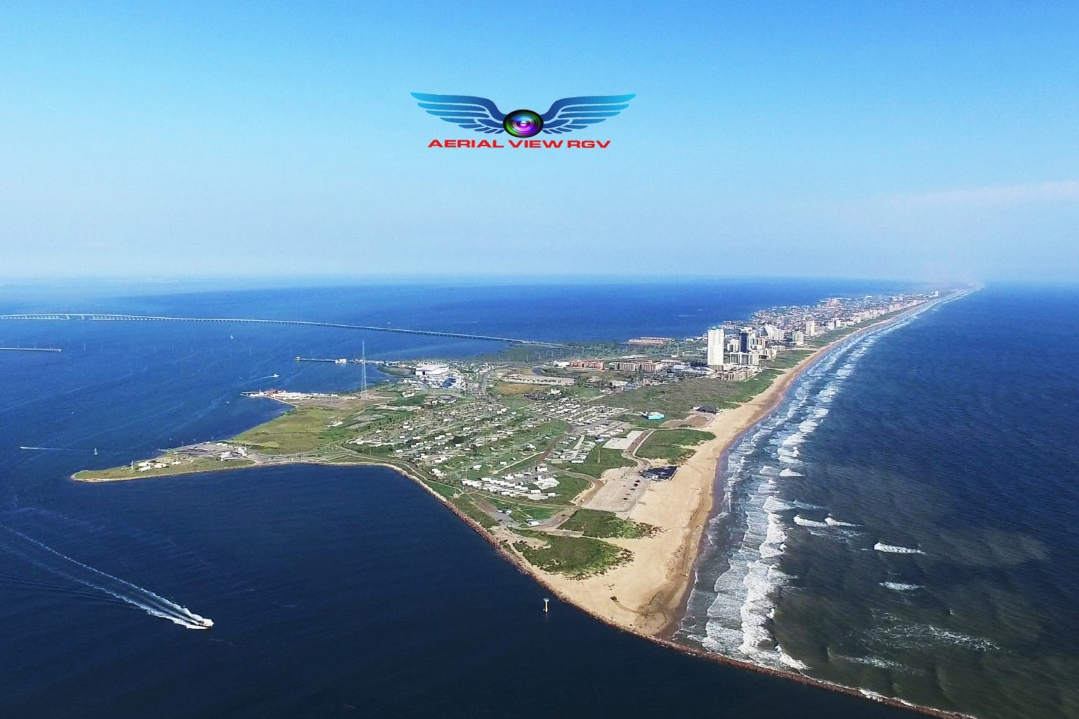 Aerial View of South Padre Island